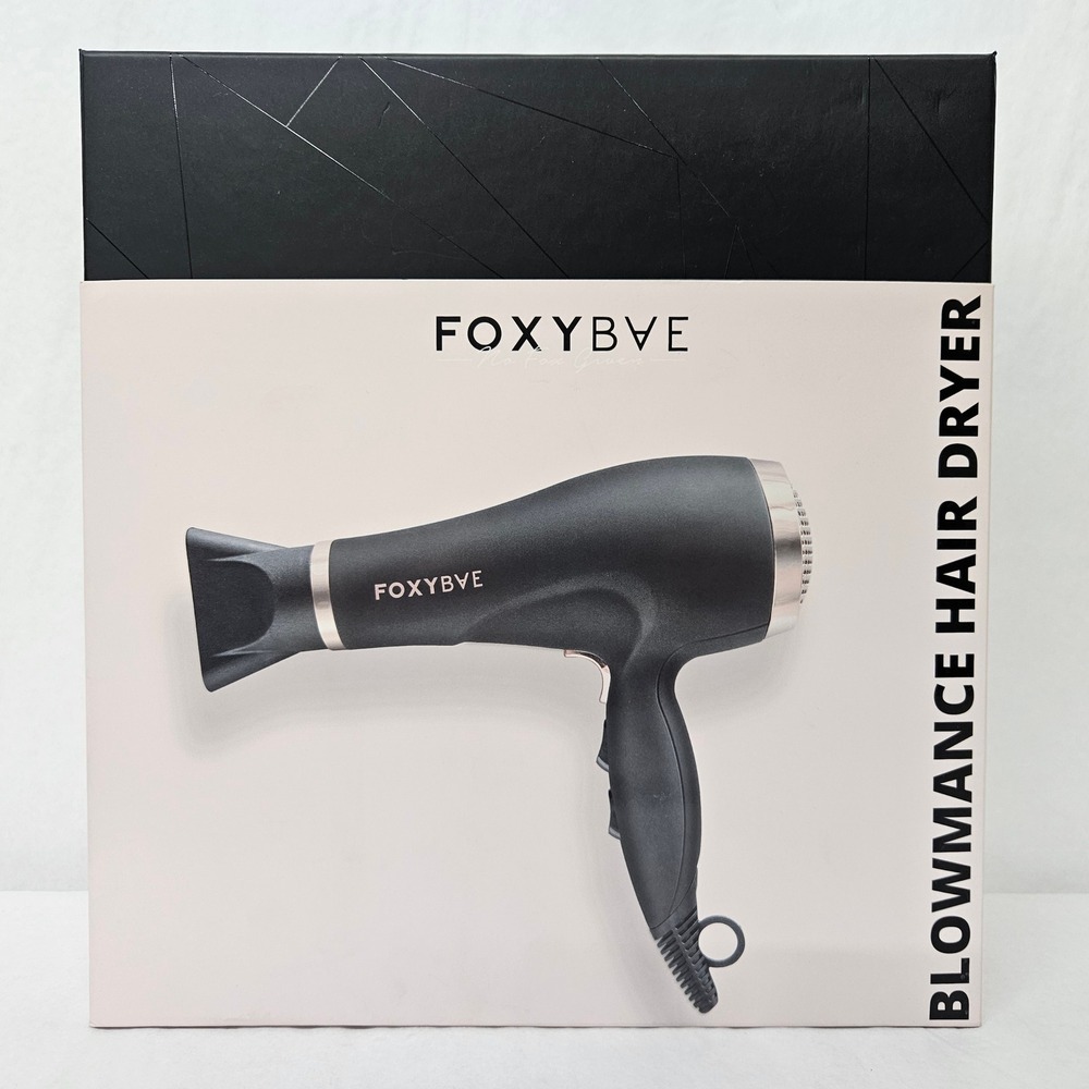 FoxyBae Blowmance Hair Dryer Professional Ionic Tourmaline 1875W Black Rose Gold